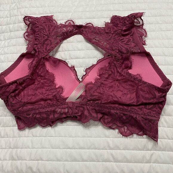 Pink Victoria Secret Date Push Up Bralette Bra Women Size M - Picture 4 of 8